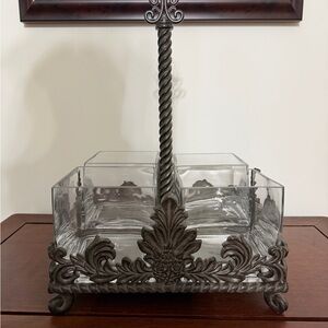 Shannon by Godinger Crystal Flatware Caddy